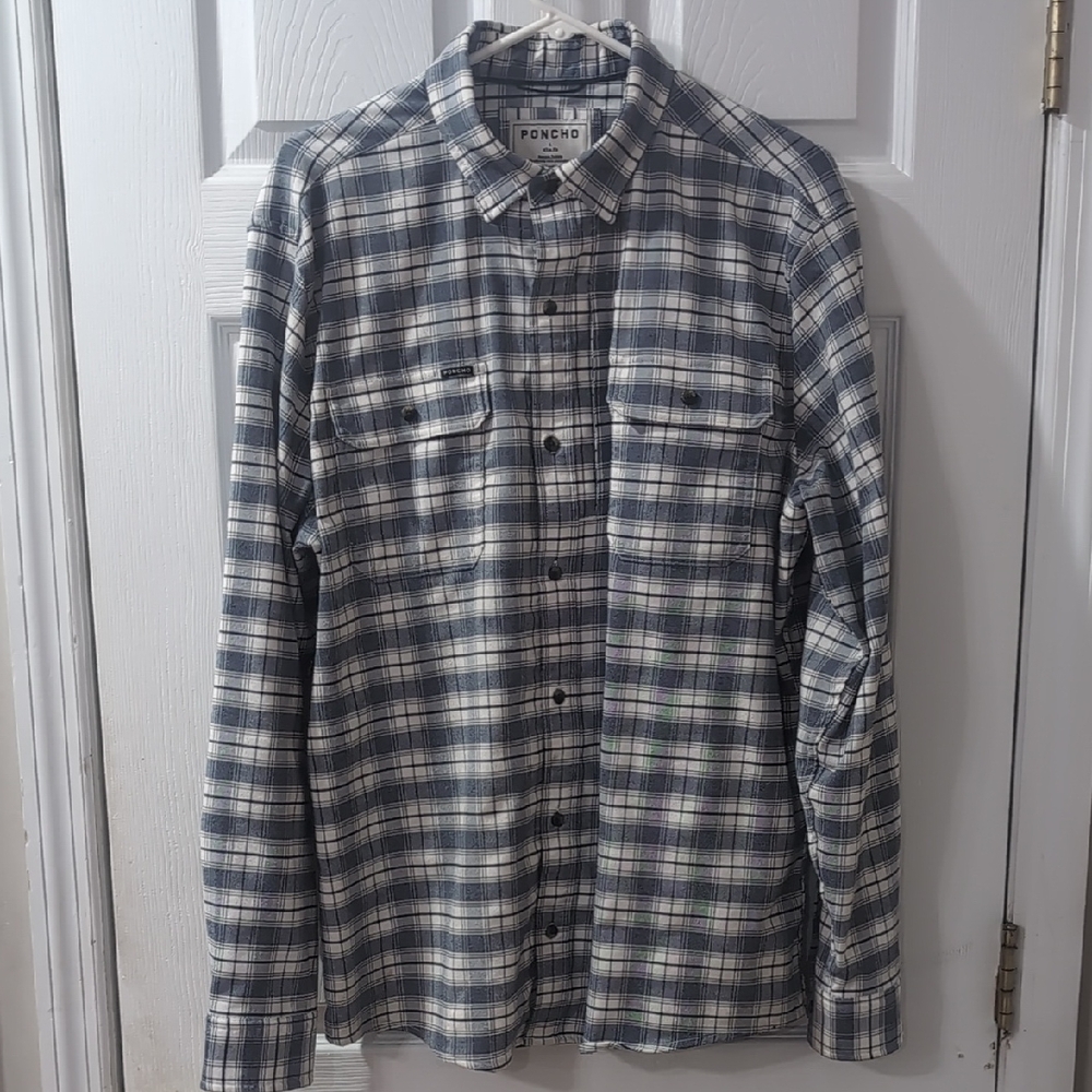 Poncho Large Slim Fit Gray